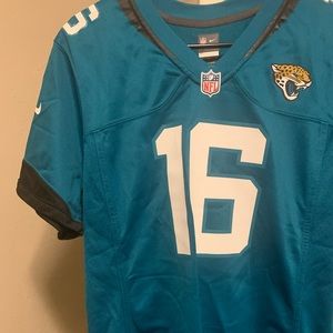 Jaguar's Lawrence Nike on field jersey,blue,brand new